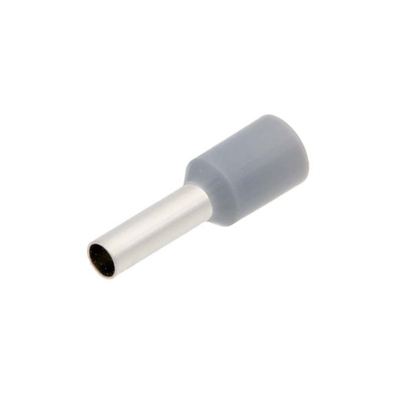 PUNTERA HUECA AISLADA Ø2.6mm 2.50mm² (AWG14) GRIS