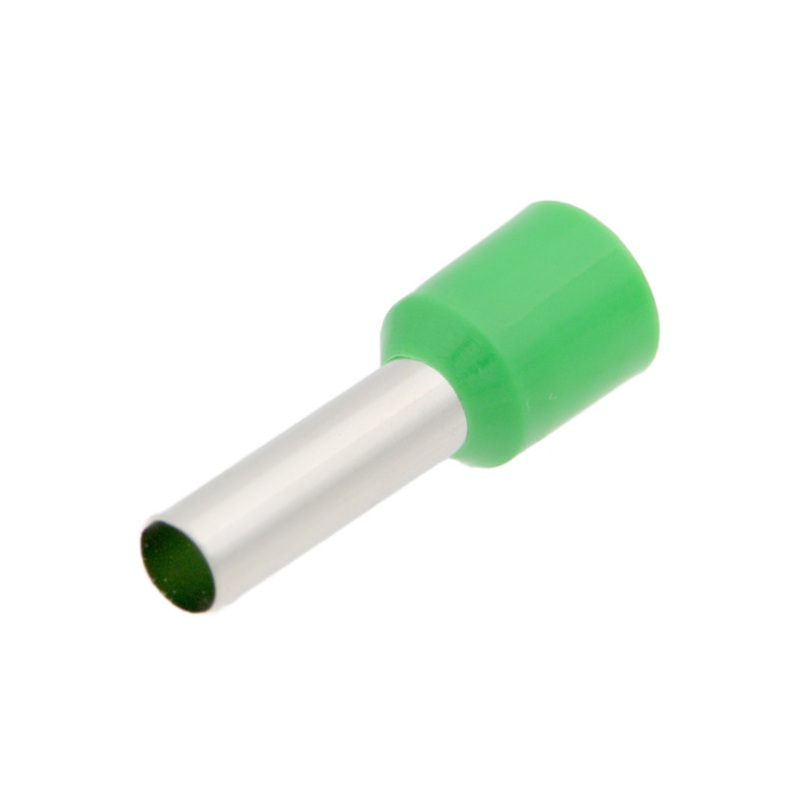 PUNTERA HUECA AISLADA Ø3.9mm 6.00mm² (AWG10) VERDE