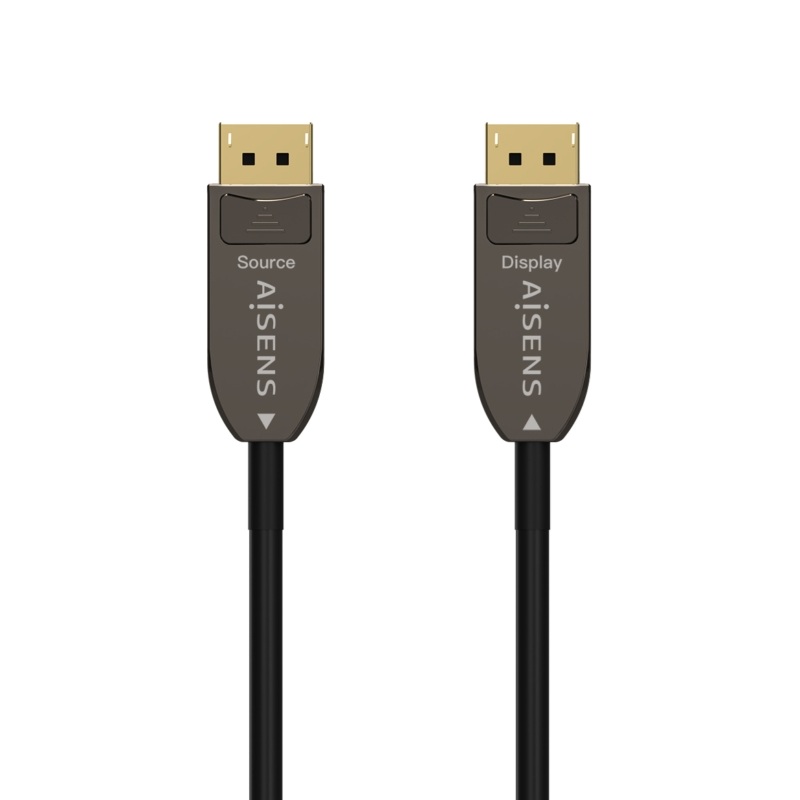 CABLE DISPLAYPORT 1.4 AOC HIBRIDO M-M 8K@60Hz NEGRO 20m
