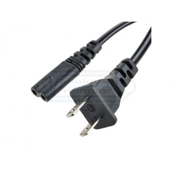 CABLE RED NEMA1 A IEC C7 (TIPO OCHO) NEGRO 1.5m