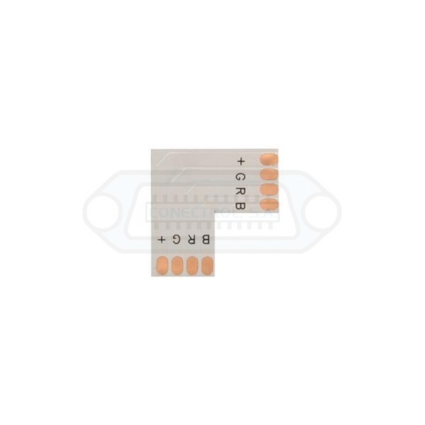 CONECTOR C.I. TIRAS LEDS FORMA "L" 10mm 4C.