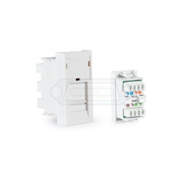 CONECTOR RJ45 CAT6 FTP 1/2 PANEL DE CONEXIÓN