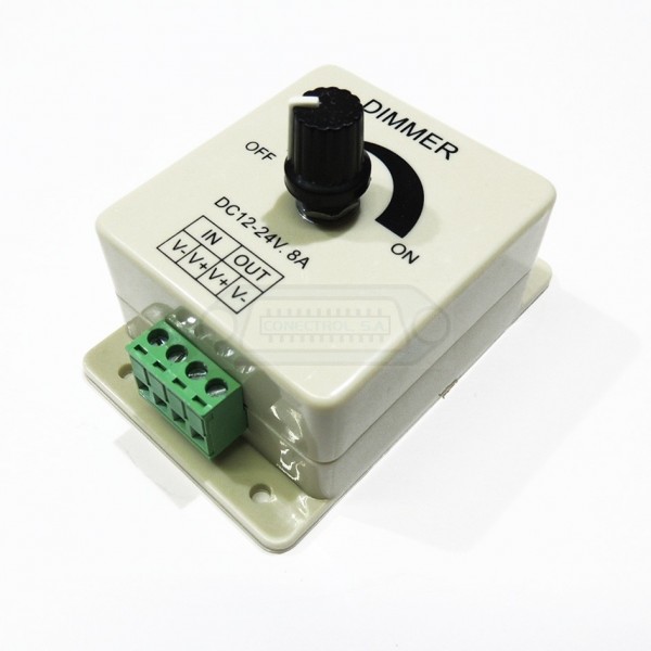 DIMMER REGULADOR LED MONOCOLOR 12-24V DC 8A