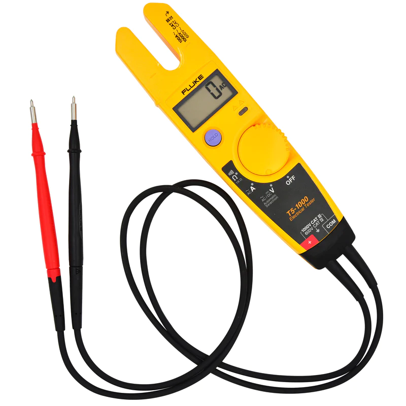 COMPROBADOR VOLTAJE, CONTINUIDAD, CORRIENTE FLUKE T5-1000