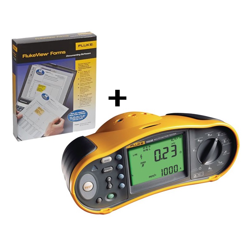 COMPROBADOR INTALACIONES ELECTRICAS FLUKE 1653B +  FVF-SC2