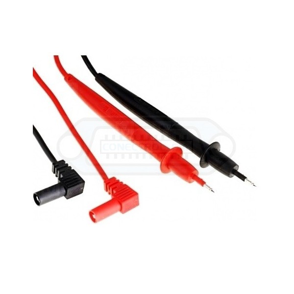 JUEGO DE PUNTAS BANANA Ø4mm ACODADO PROTEGIDA