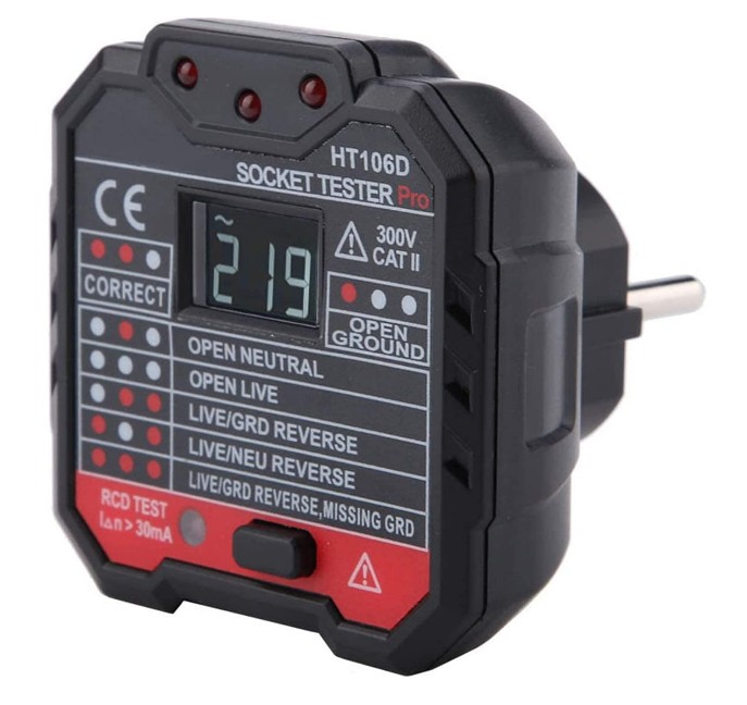 TESTER DIGITAL VERIFICACION DE FASE Y VOLTAJE
