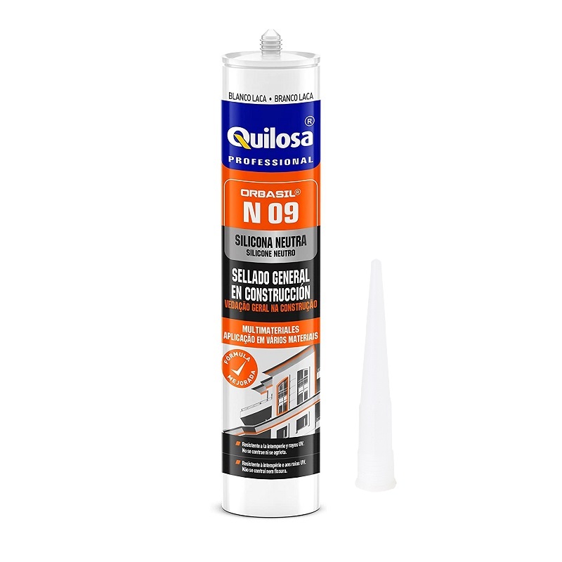 SILICONA NEUTRA QUILOSA N09 BLANCO 300ML