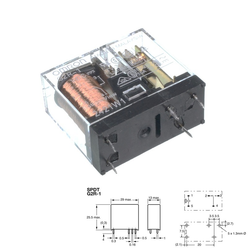 RELÉ DE POTENCIA OMRON G2R-1 DC 12V (1Co) 10A PCB