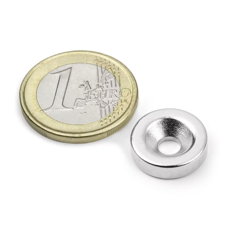 IMÁN DE NEODIMIO DISCO NIQUELADO Ø15mm ALTO 4mm 3kg N35