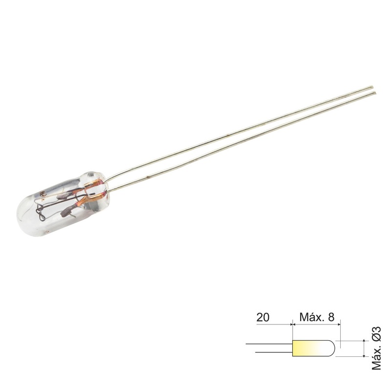 LAMPARITA DE FILAMENTO 6V TERMINAL RABILLOS