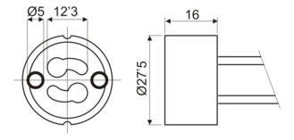 PORTALÁMPARAS BOMBILLAS GU10 LED/HALÓGENA - Imagen 3