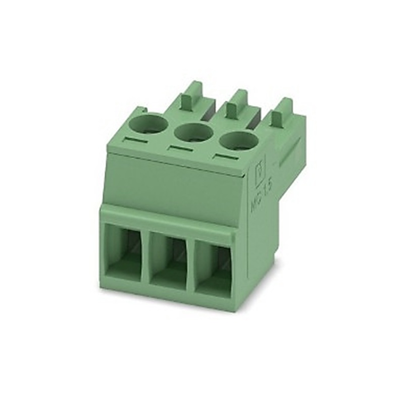 CLEMA ENCHUFABLE 3.5mm HEMBRA 3 VÍAS RECTO A TORNILLO