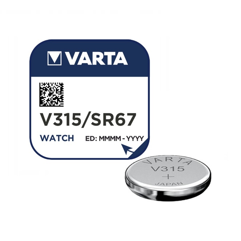 PILA BOTÓN VARTA V315 ÓXIDO DE PLATA 1.55V PACK 1U