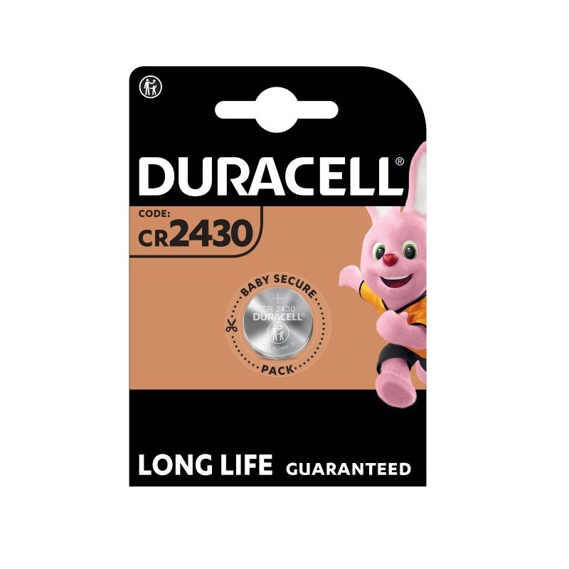PILA BOTÓN DURACELL 2430 LITIO 3V PACK 1U