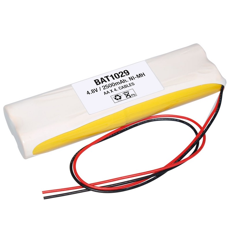 BATERÍA Ni-MH 4.8V 2700mAh PACK 4 PILAS 1.2V AA 2X2