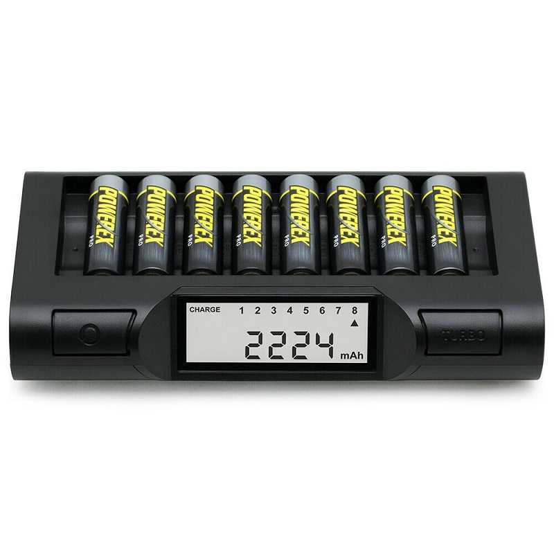 CARGADOR - ANALIZADOR POWEREX MH-C980 8 BATERÍAS AA/AAA NiMH