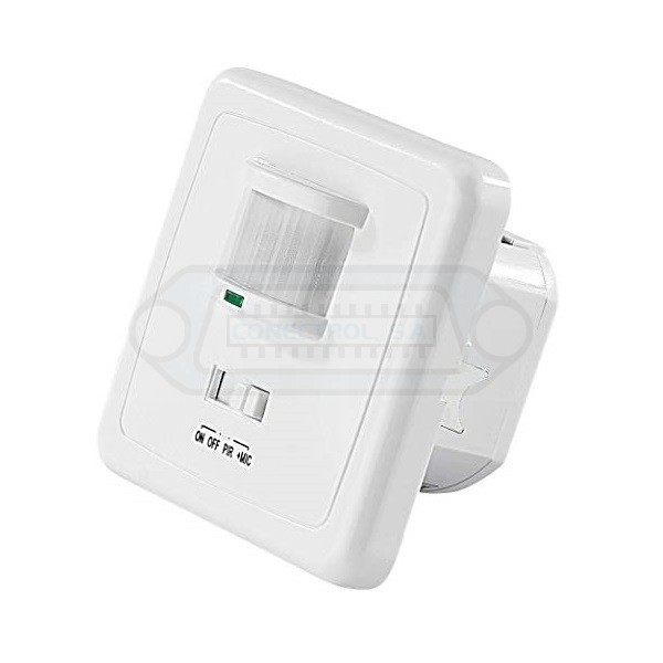 DETECTOR / INTERRUPTOR PIR DE MOVIMIENTO EMPOTRABLE