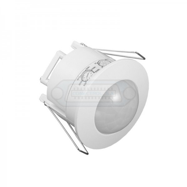 DETECTOR PIR DE MOVIMIENTO 220V. EMPOTRABLE 360º