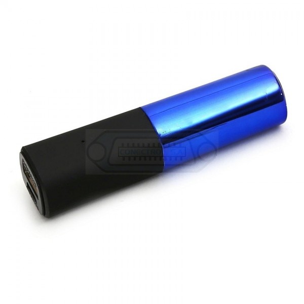 POWER BANK PLATINET 2600 MAH LIPSTICK AZUL