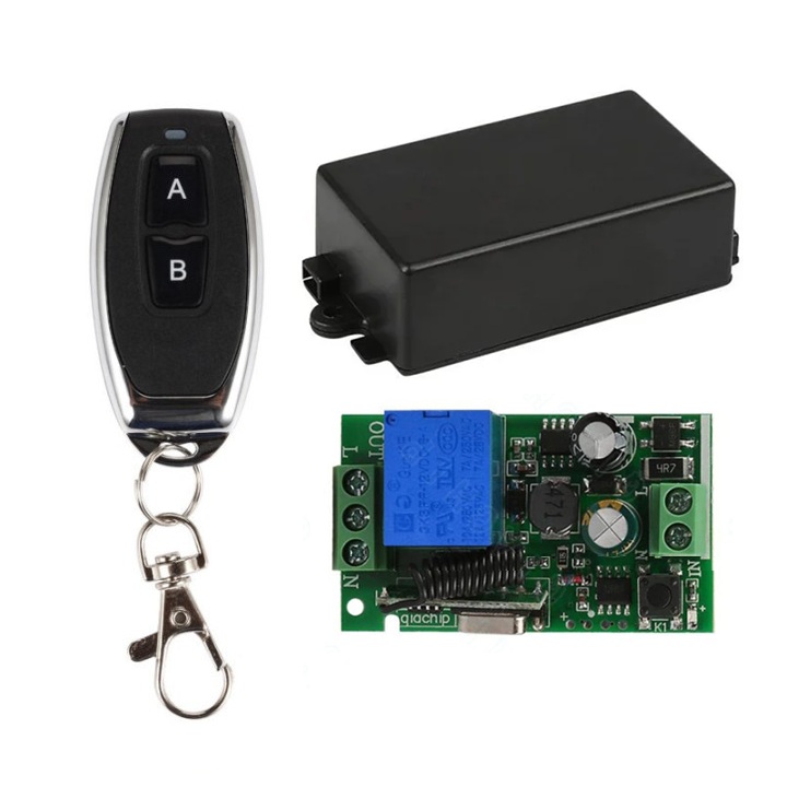 CONTROL REMOTO 1Ch RF 433MHz AC 250V 10A + 1 MANDO