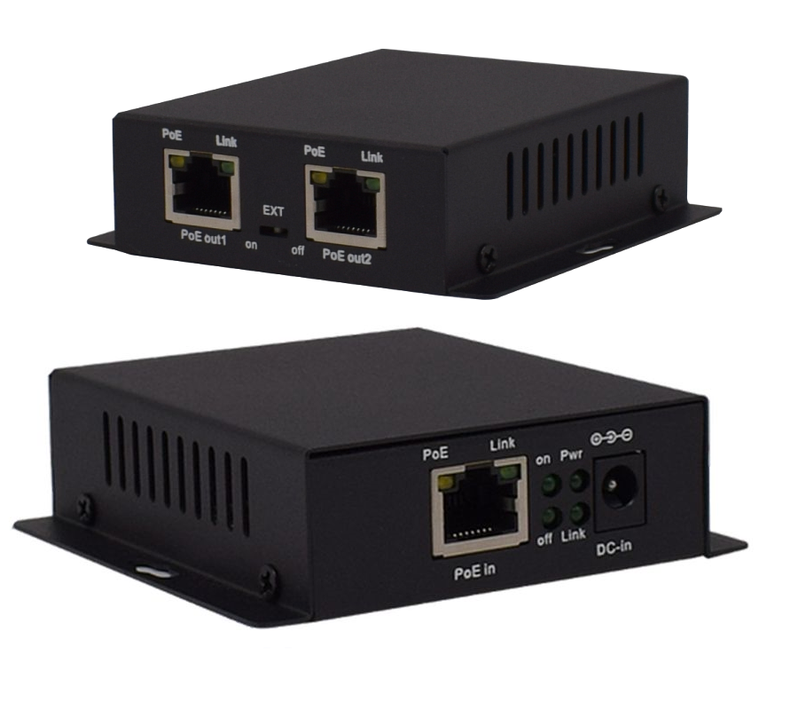 EXTENSOR PoE 1 IN - 2 OUT WI-TEK WI-PE31E 30W 802.3af/at