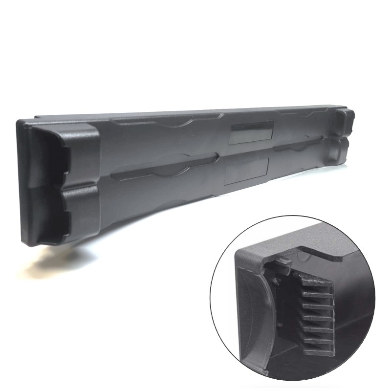 CARÁTULA CIEGA FRONTAL 2U PLÁSTICO RACK 19" FIJACIÓN DIRECTA