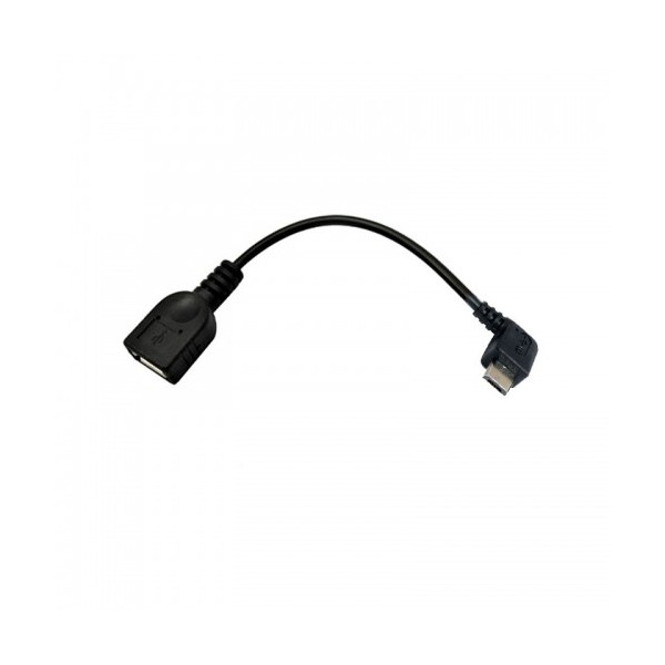 ADAPTADOR OTG USB MICRO-A MACHO 90º - USB-A HEMBRA 0.15m