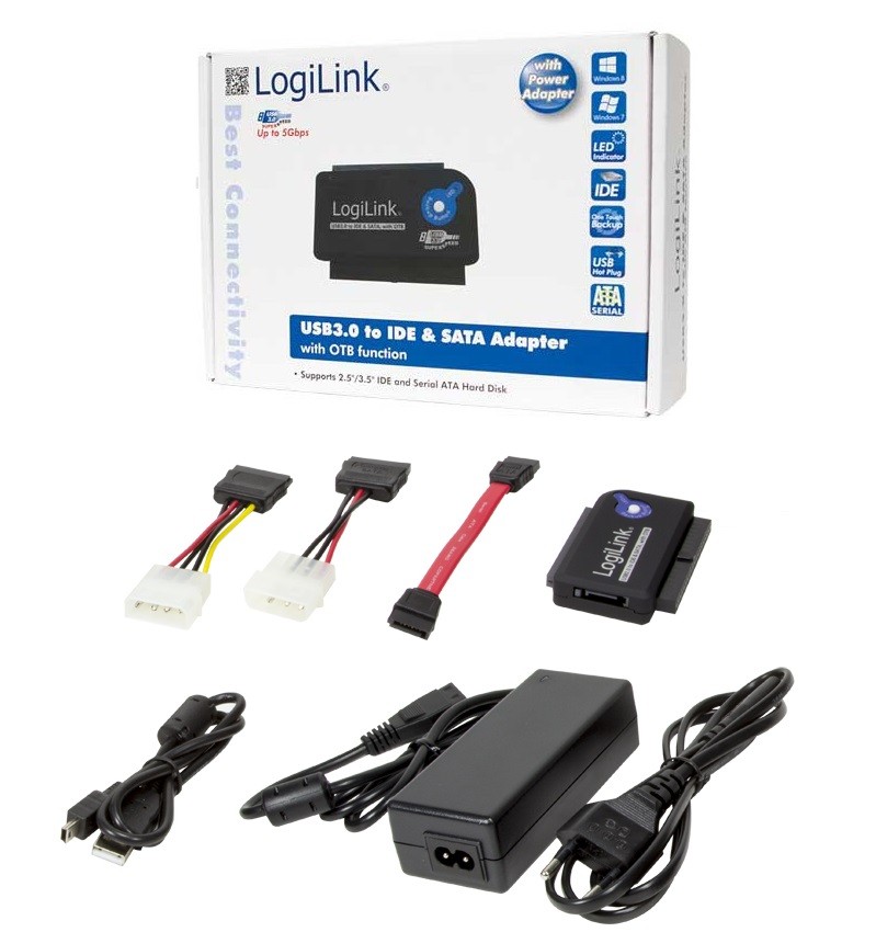 ADAPTADOR HDD USB 3.0 A IDE/SATA CON OTB