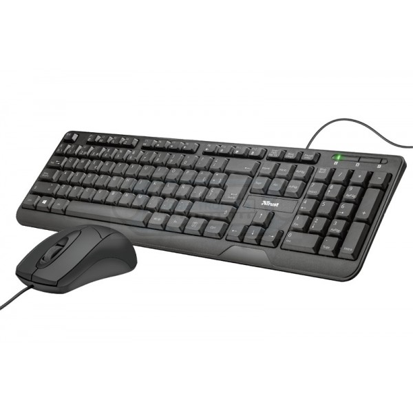 TECLADO + RATÓN USB MULTIMEDIA TRUST ZIVA