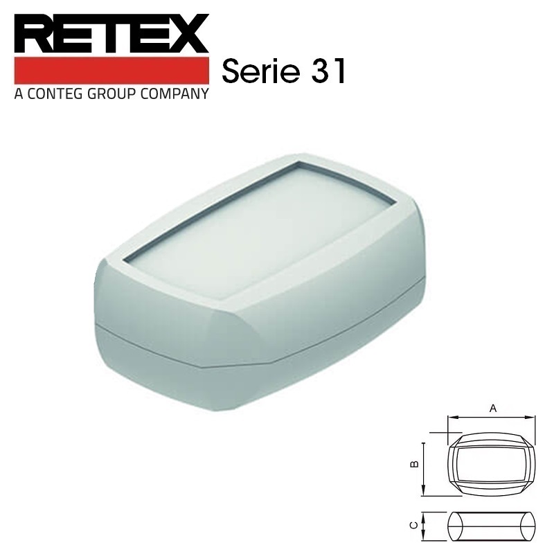 CAJA DE MANDO ABS RETEX SERIE 31 (55x40x18mm) GRIS