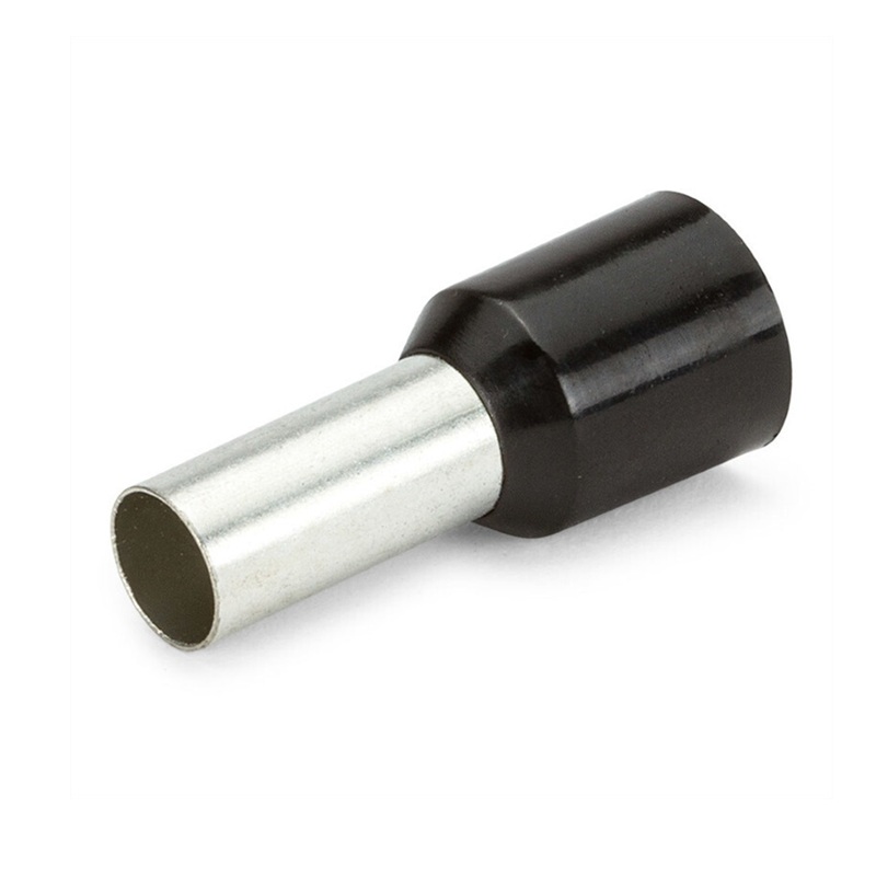 PUNTERA HUECA AISLADA Ø7.9mm 25.00mm² (AWG4) NEGRO
