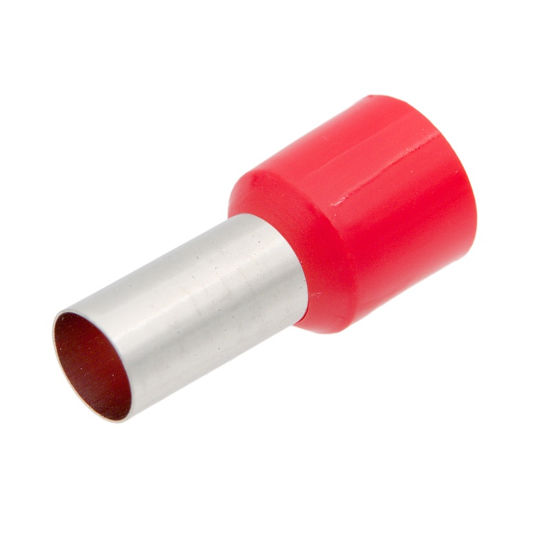 PUNTERA HUECA AISLADA Ø8.3mm 35.00mm² (AWG2) ROJO