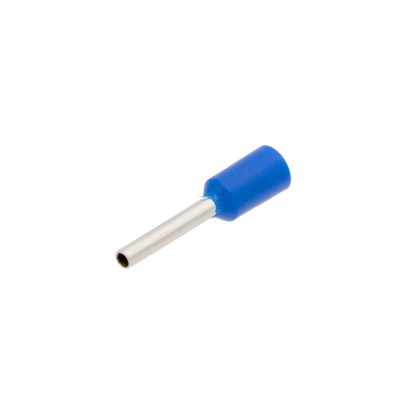 PUNTERA HUECA AISLADA Ø1.5mm 0.75mm² (AWG20) AZUL