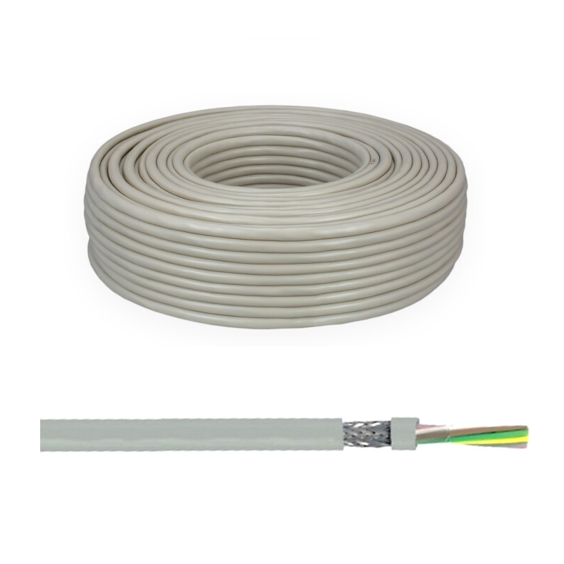 CABLE APANTALLADO DATA 4x0.22mm LY-YCY GRIS