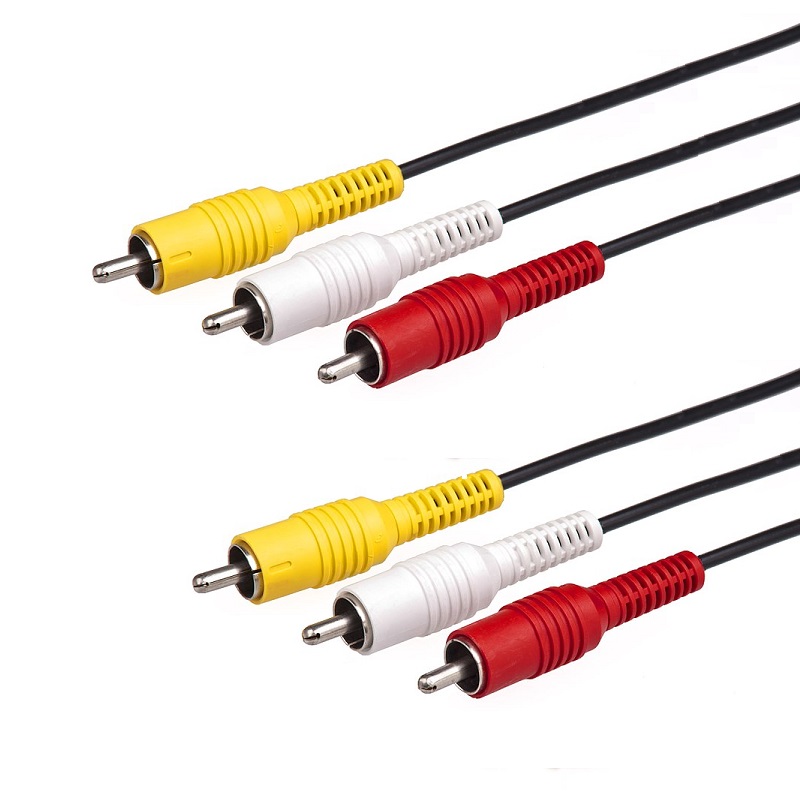 CABLE VÍDEO COMPUESTO (AV) 3x RCA MACHO - MACHO 1.5m