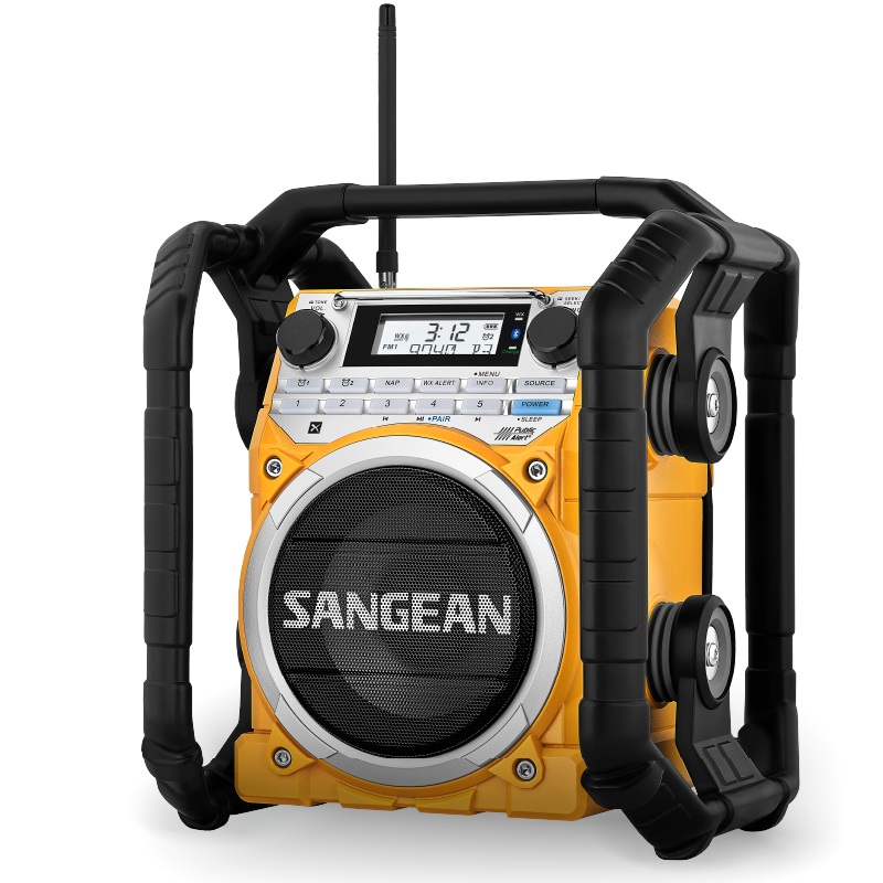 RADIO DIGITAL FM-RDS DAB+ SANGEAN U4 7W IP65/ BT/USB, AMARILLO