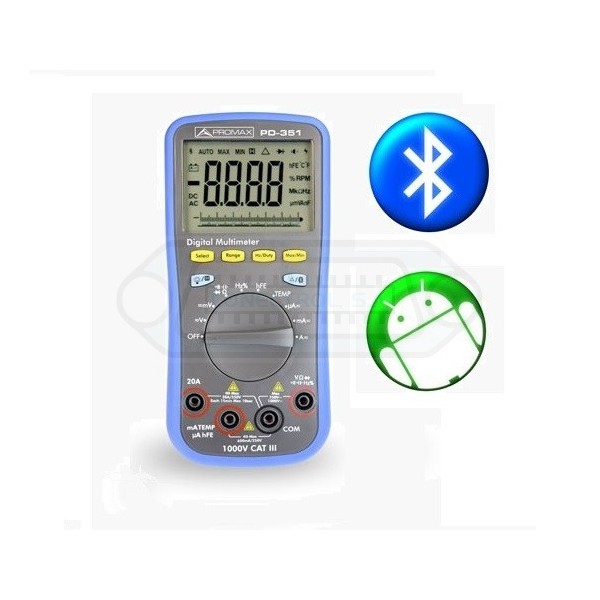 MULTÍ­METRO DIGITAL BLUETOOTH PROMAX PD-351