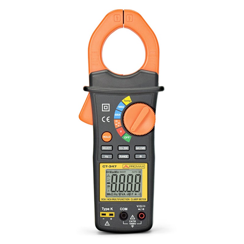 PINZA MULTIFUNCION INTELIGENTE 1000V, 1000A PROMAX CT-347