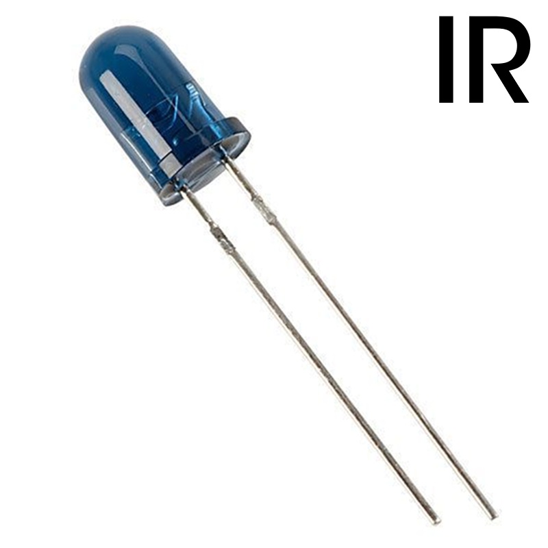 DIODO LED IR Ø5mm EMISOR INFRARROJOS 940nm 30mW 20º