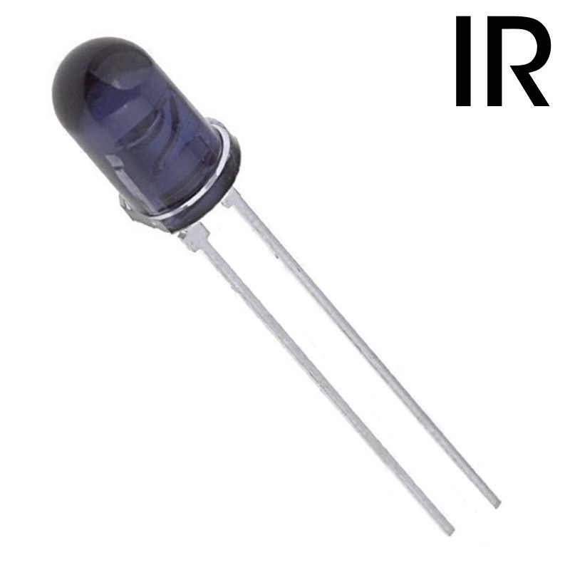 DIODO LED IR Ø5mm EMISOR INFRARROJOS 950nm 220mW 50º