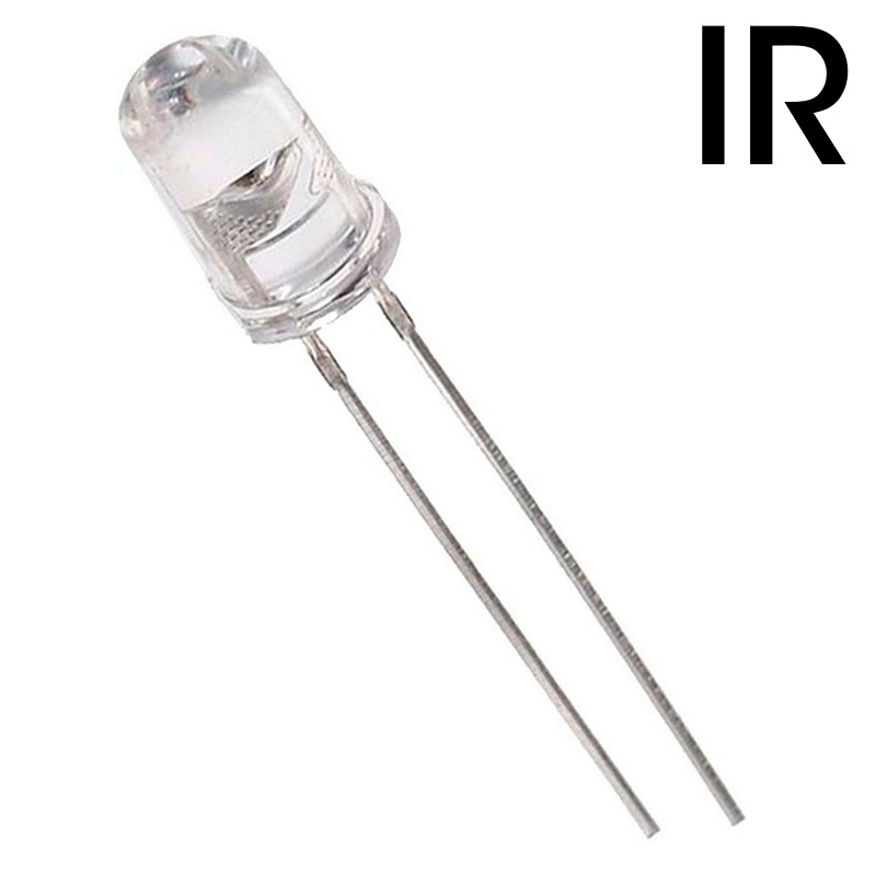 DIODO LED IR Ø5mm EMISOR INFRARROJOS 940nm 20mW 30º