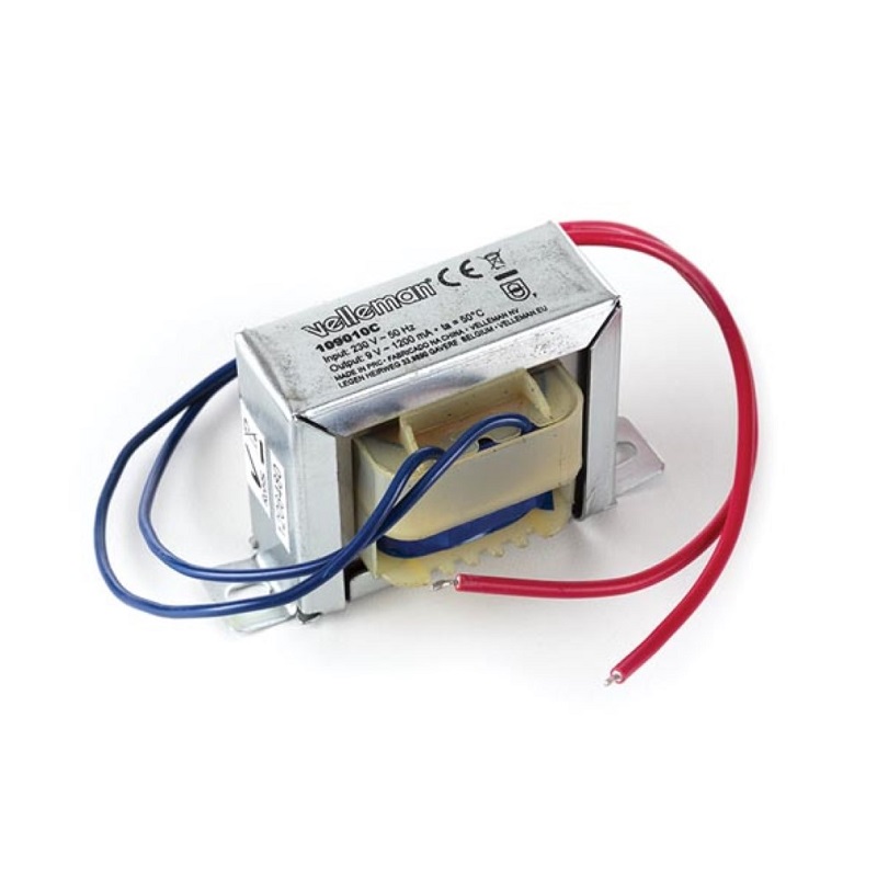 TRANSFORMADOR BOBINADO 230V AC 9V 1.2A 10.8VA CHASIS ABIERTO