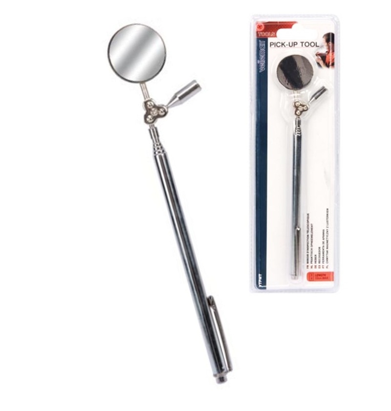 RECOGEDOR MAGNÉTICO CON CON ESPEJO Ø30mm EXTENSIBLE 540mm.