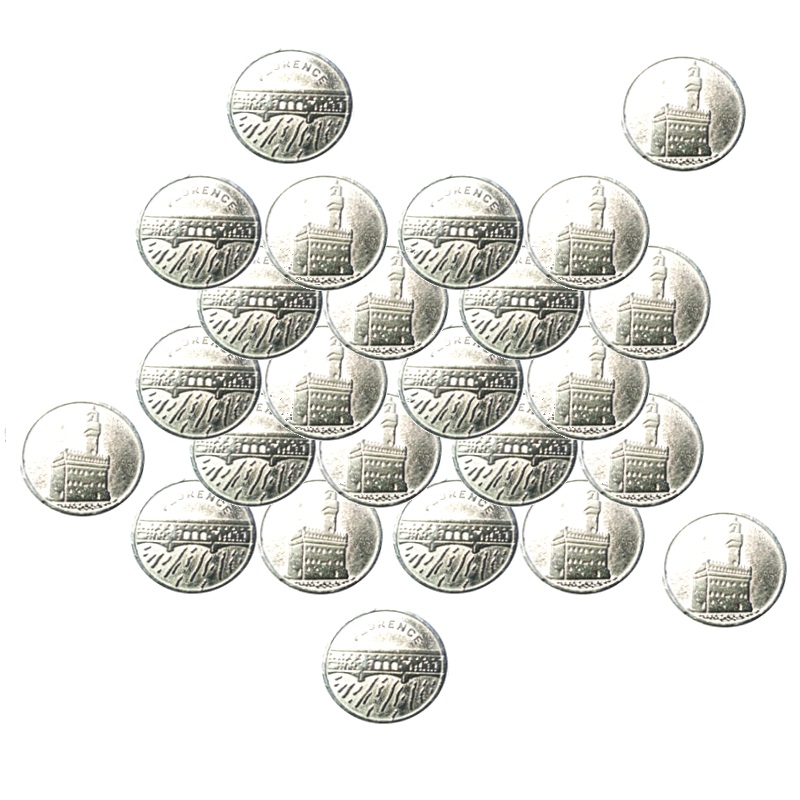 KIT MONEDA ESPECIAL FLORENCE PACK 25U CEBEK C-5258