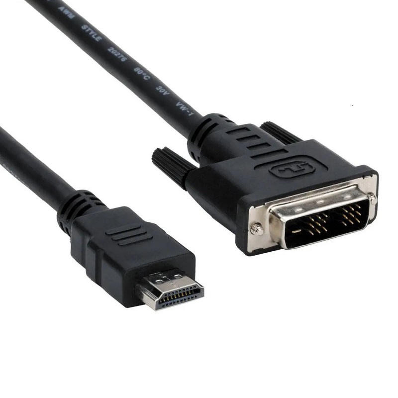 CABLE HDMI A DVI-D (18+1P) M-M, NEGRO, 1.8M
