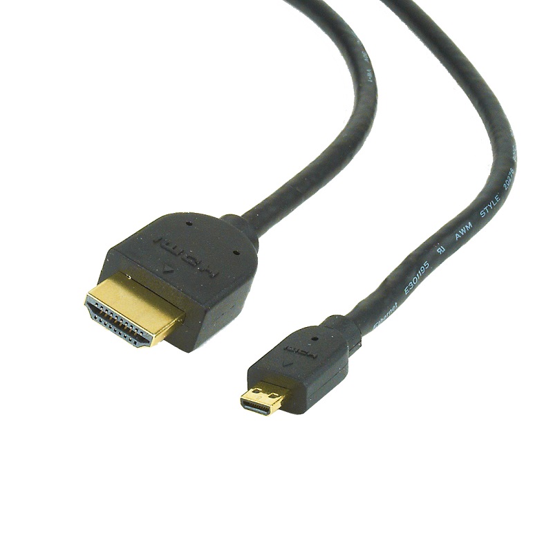 CABLE HDMI V1.4 MACHO -  MICRO HDMI MACHO NEGRO 1.8m