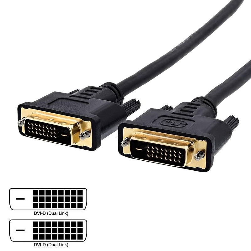 CABLE DVI-D (24+1) DUAL LINK MACHO-MACHO 0.5M