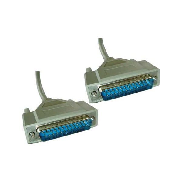 CABLE SUB-D 25P MACHO - MACHO PIN TO PIN 10m