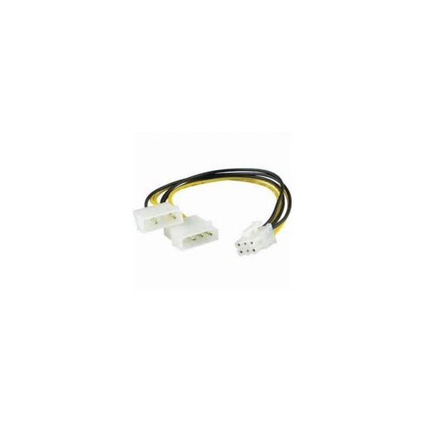 CABLE ADAPTADOR PCI-E MOLEX 6P /H A 2 MOLEX 4P /M